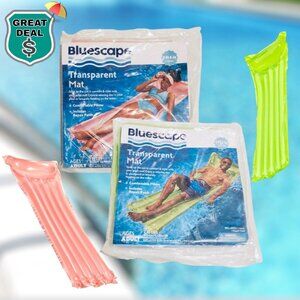 Bluescape Pink & Green Tropical Inflatable Swim Tube Pool Float Bundle! NEW!